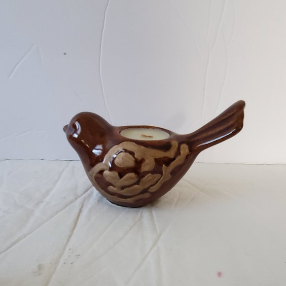 Pier 1 Two Brown Birds Tea Light Holders Great For Fall Display - Picture 4 of 8